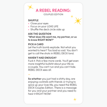 Load image into Gallery viewer, REBEL Deck - COUPLES Edition (60 cards)